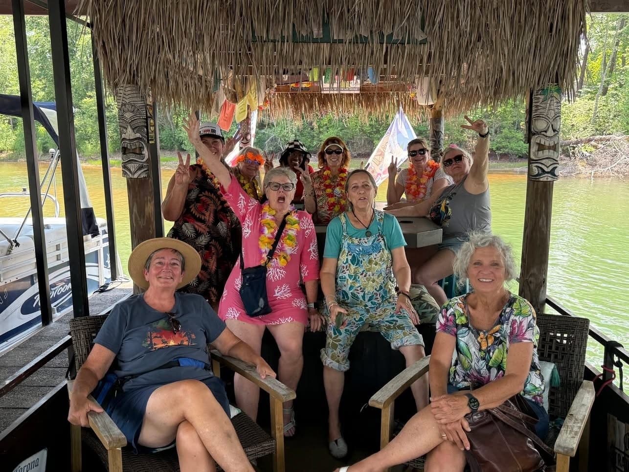 Private Tiki Boat Charter on Lake Chatuge: Hayesville's Floating Party Experience photo 1