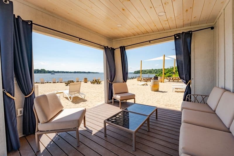 Waterfront Relaxation at Bohemia Manor Farm with Private Cabanas