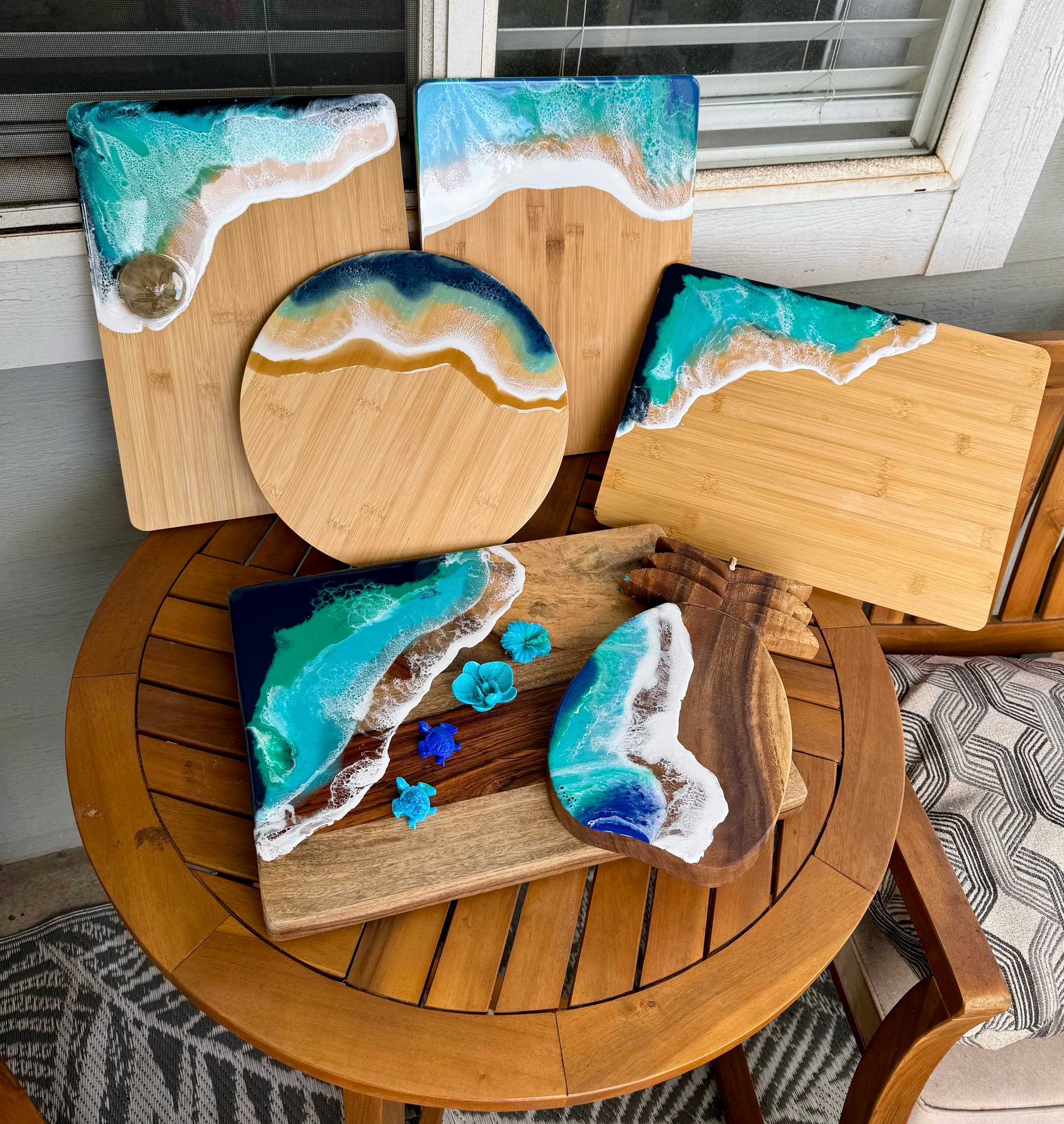 Epoxy Resin Cheese Board Workshop by Yulia Maui Art in Kahului