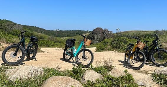 Explore Block Island by E-Bike: Self-Guided Two-Hour Tour from Amagansett