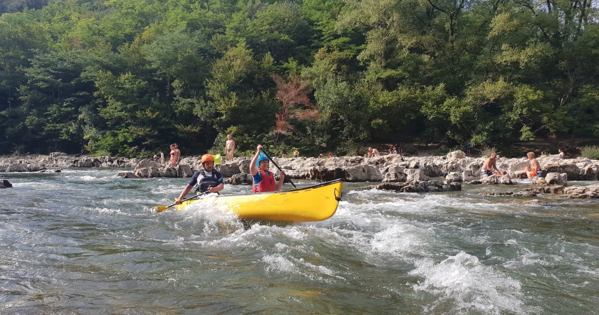 White Water Canoeing on River Dee with TNR Outdoors