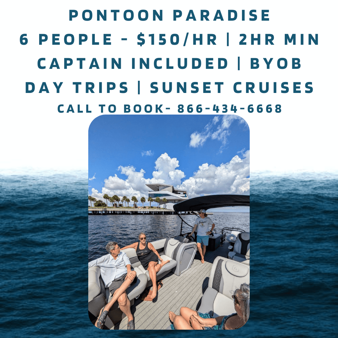 Pontoon Paradise in St. Petersburg, Florida Bay Adventures