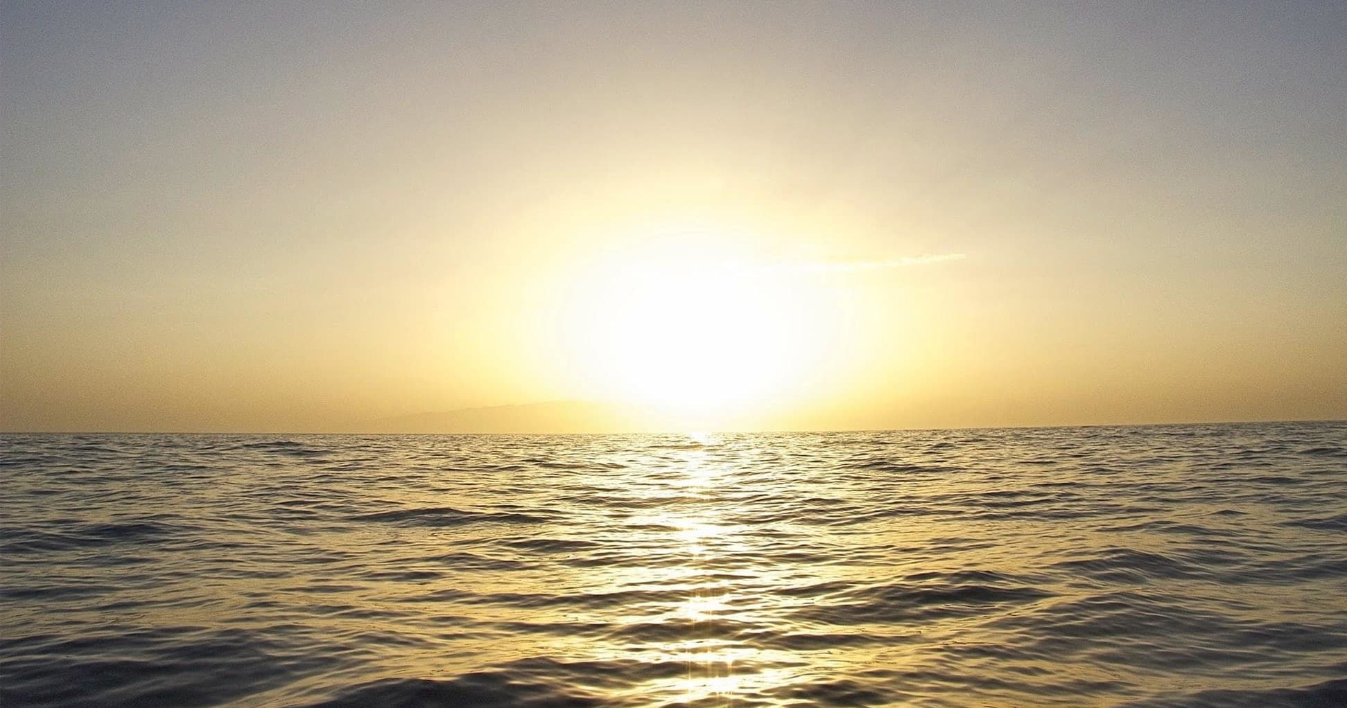 Sunrise over Atlantic Ocean off Gran Canaria coast