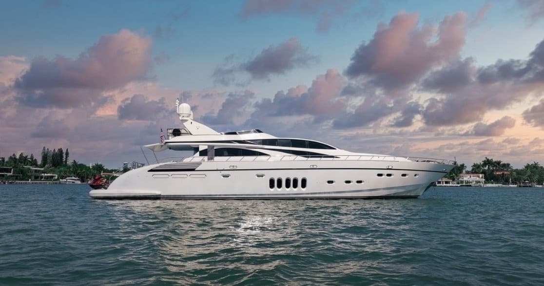 Miami Yacht Charter: 105' VIP Leopard Yacht — Jetski, Jacuzzi & Fun Air Slide