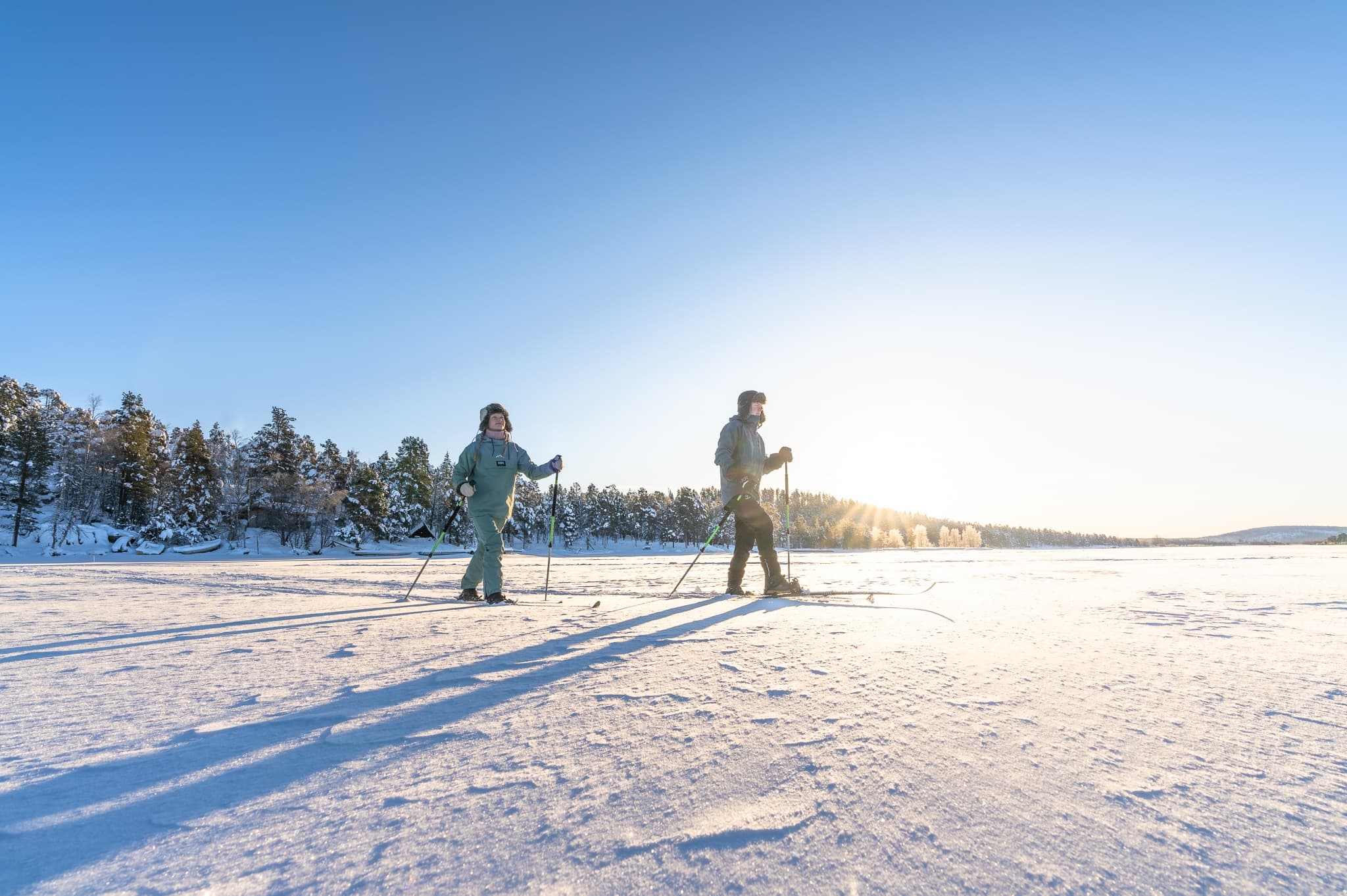 Cross-Country Skiing at Wilderness Hotel Nangu in Finland