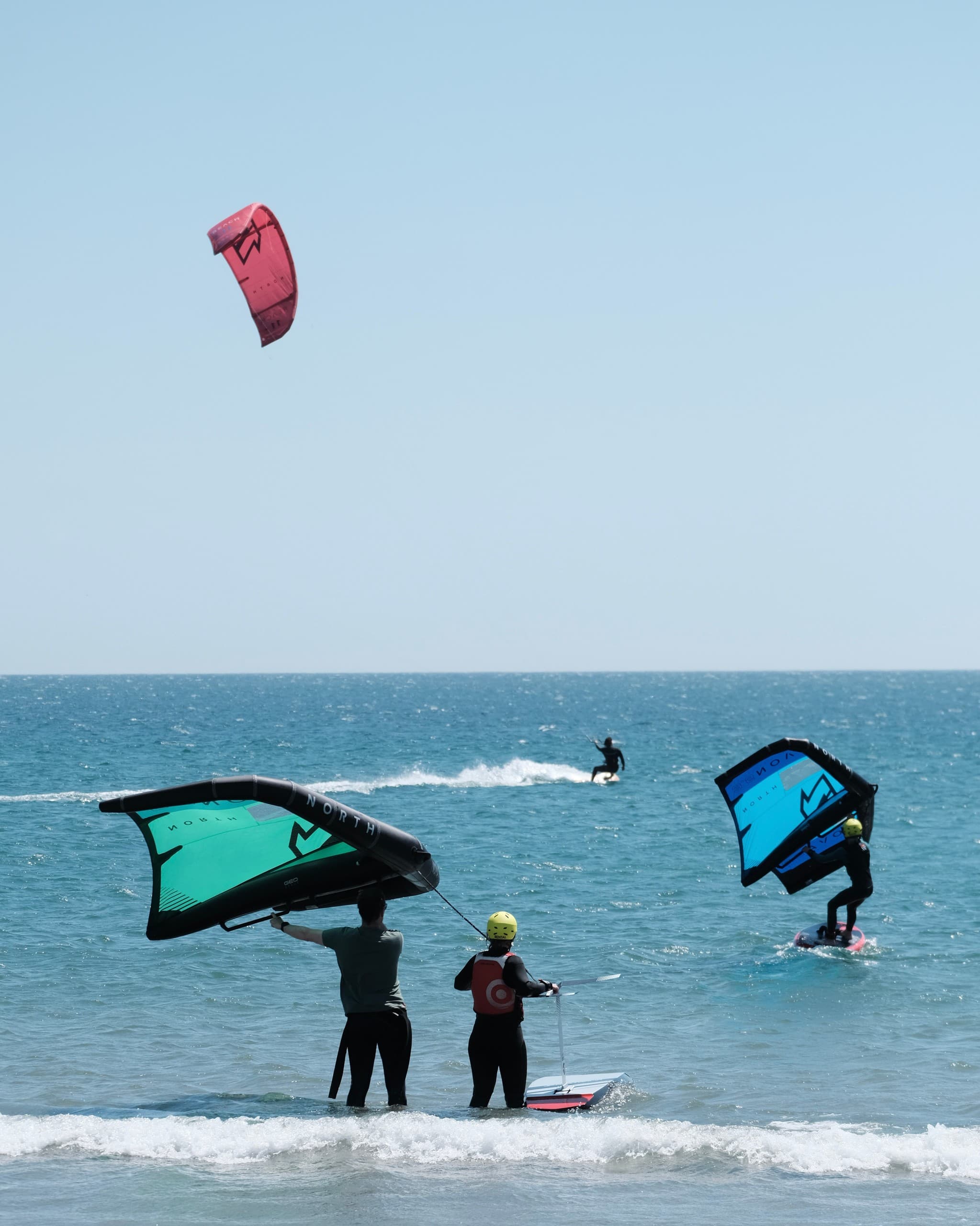 Learn Wingfoil in Viana do Castelo: Semi-Private Beginner Class on Stable Inflatable Boards