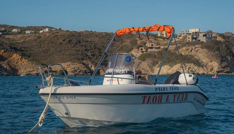 Self-Drive Boat Rental in Agia Pelagia — Poseidon 480cc Coastal Cruises photo 1