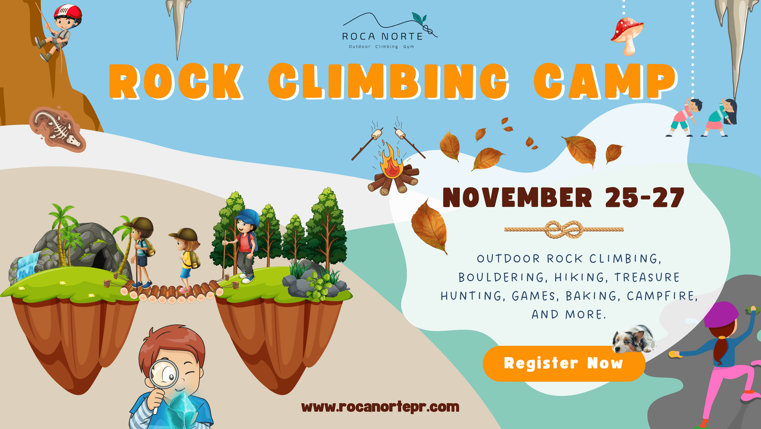 November Rock Climbing Camp in Vega Baja: A Fall Adventure for Kids to Climb, Learn, and Explore