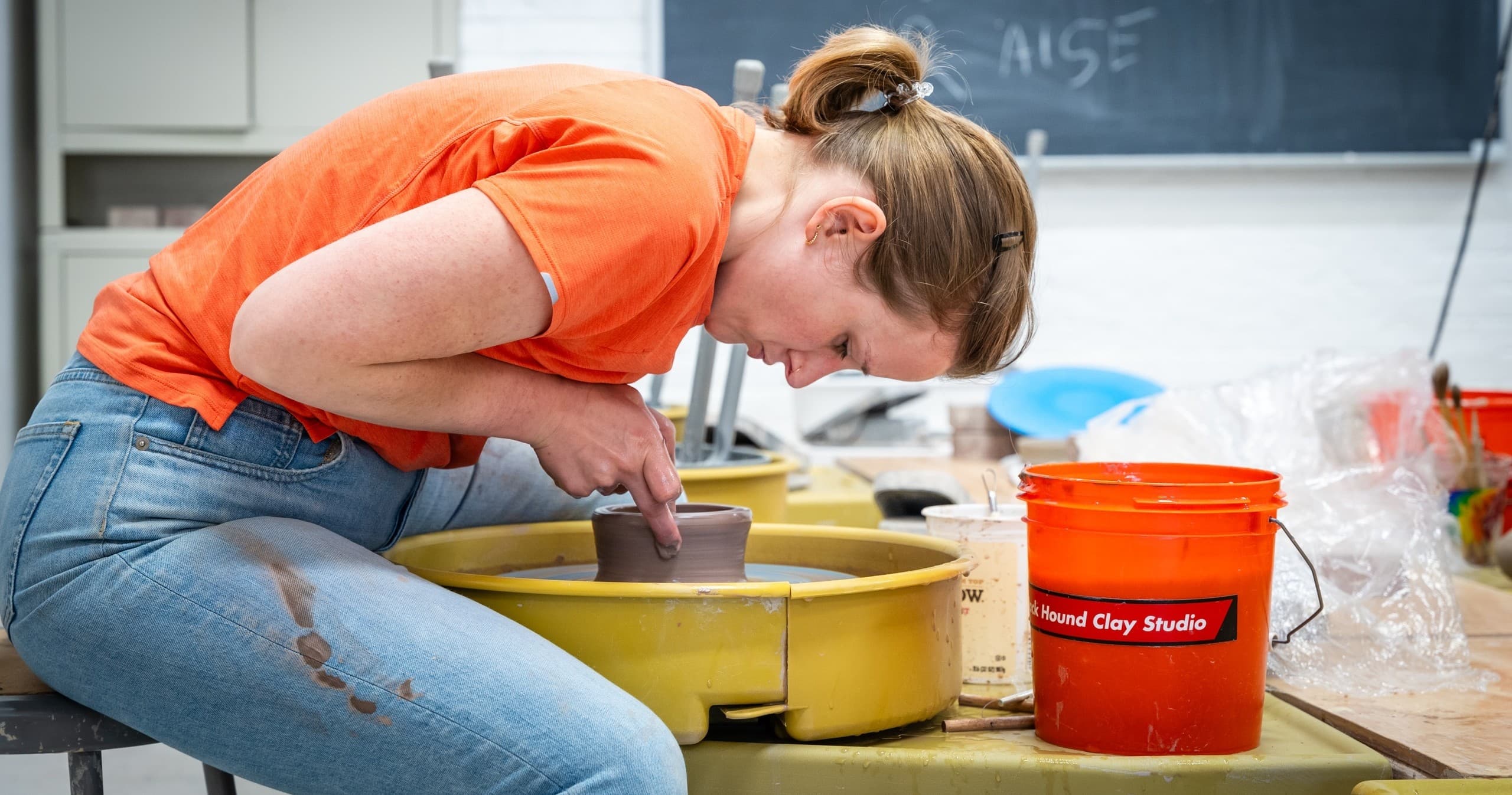 Wheelthrowing 101 in West Philadelphia — Evening Pottery Classes at Black Hound Clay Studio