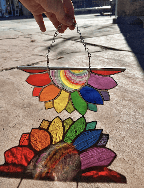 Stained Glass Sunflowers Workshop in Boulder, Colorado