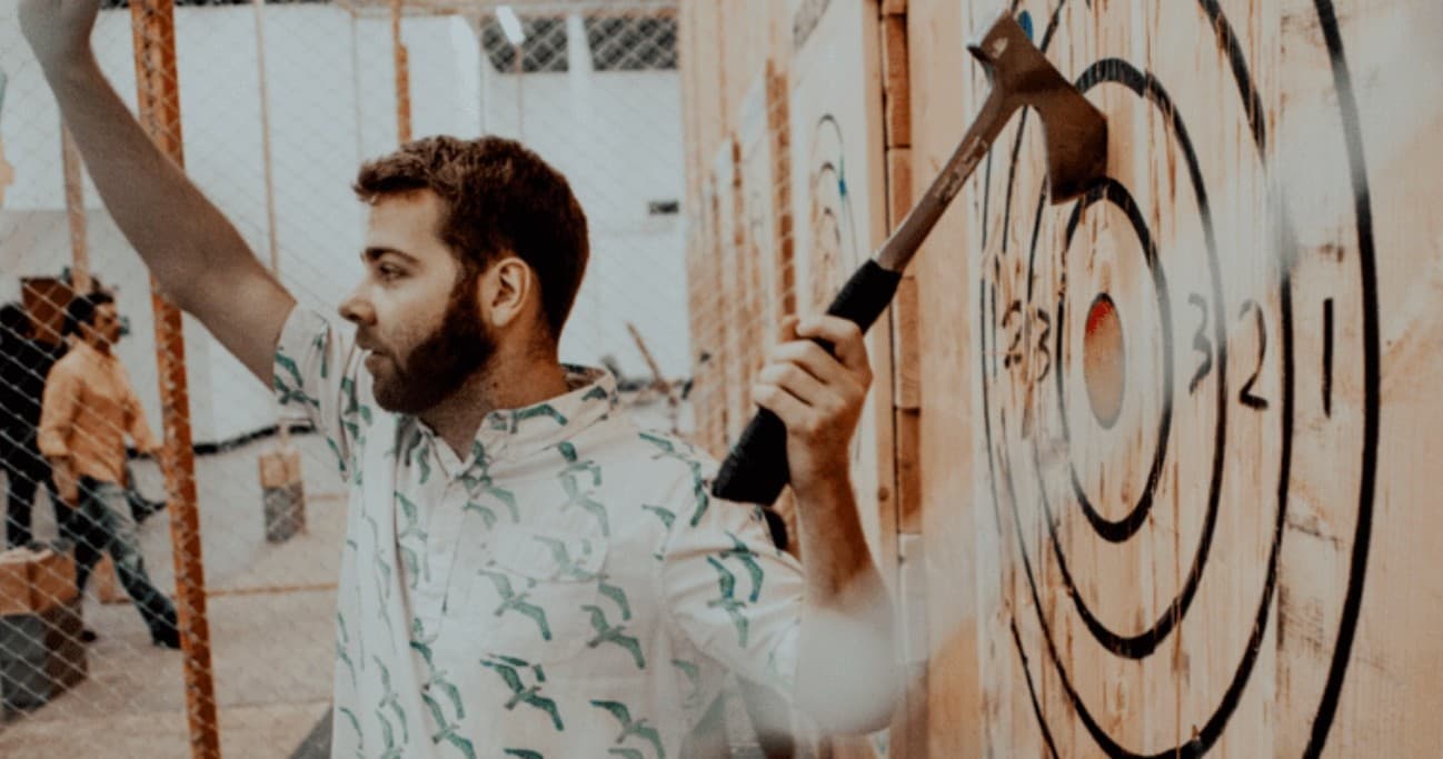 Axe Throwing Adventures at The Throwing Post in Arnolds Park