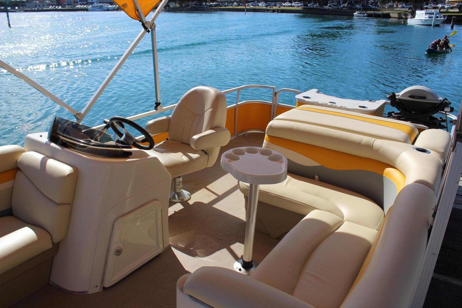 Luxury BBQ Party Boat on Wallis Lake by Forster Houseboat Hire