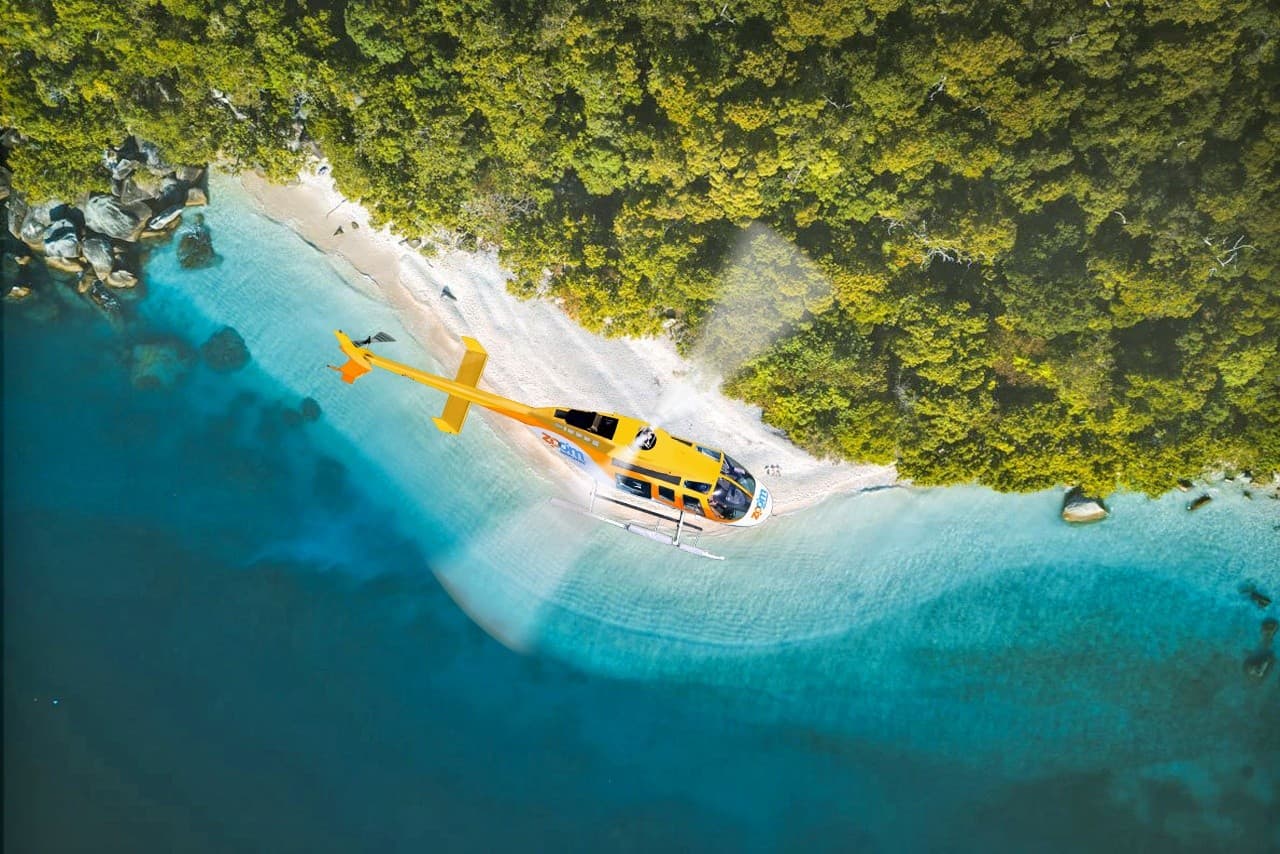 Hour Over Two Worlds: Cairns 60-Min Reef & Rainforest Helicopter