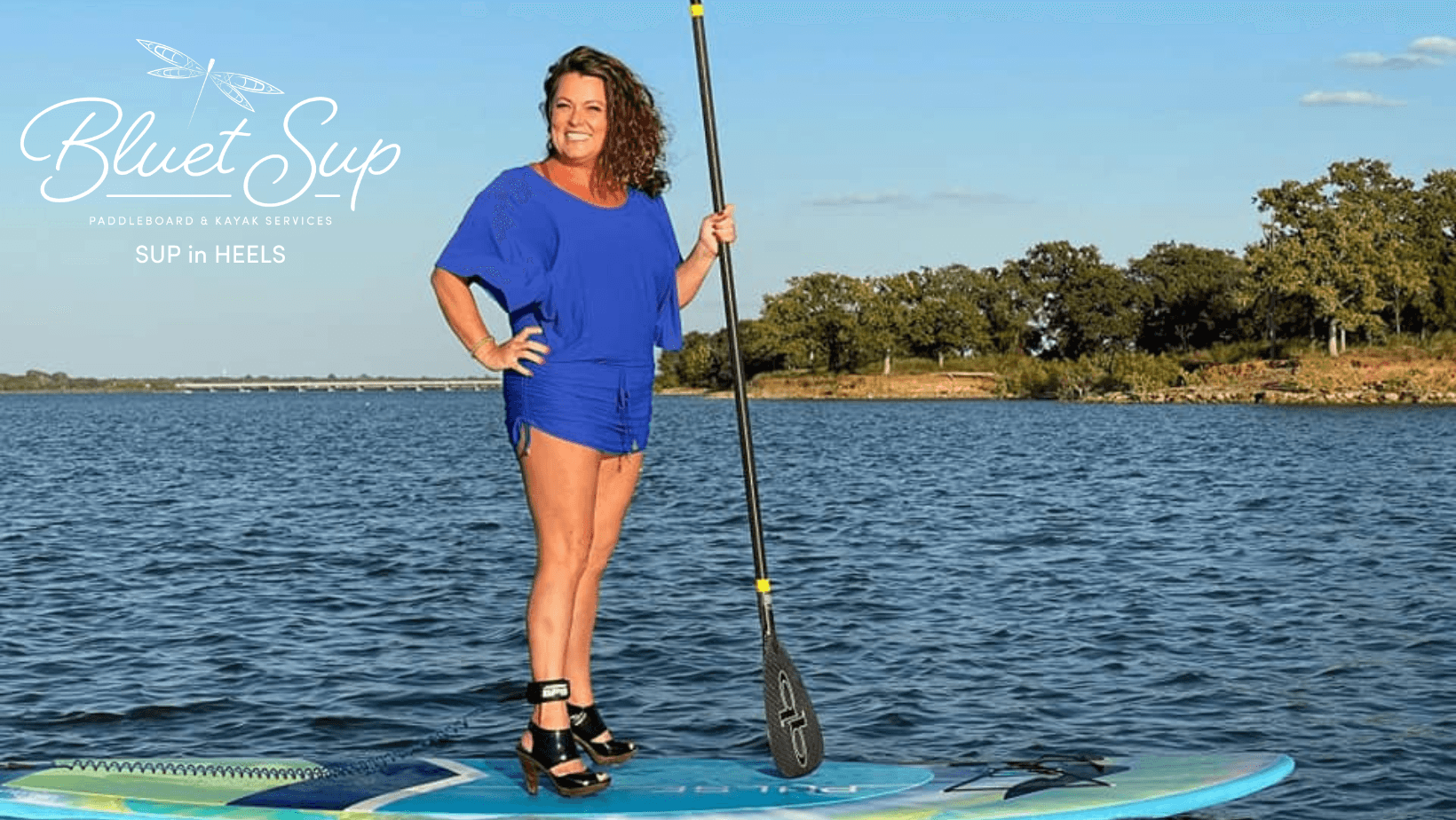 SUP in Heels: Glam Paddleboarding in Argyle, Texas