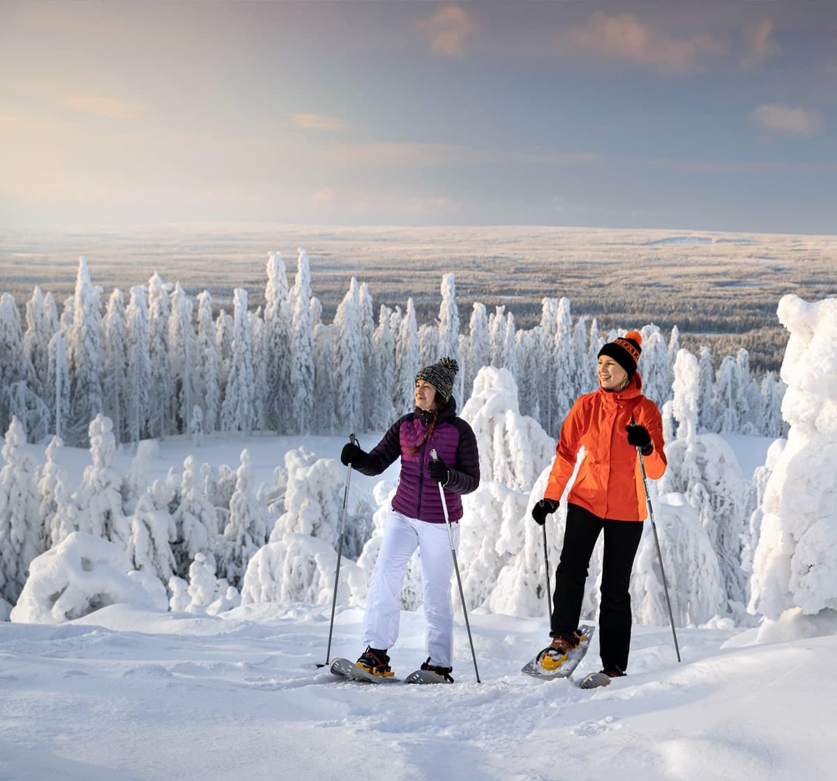 Snowshoeing the Snowy Forest Trail: Guided Winter Walks from Hotel Ukkohalla
