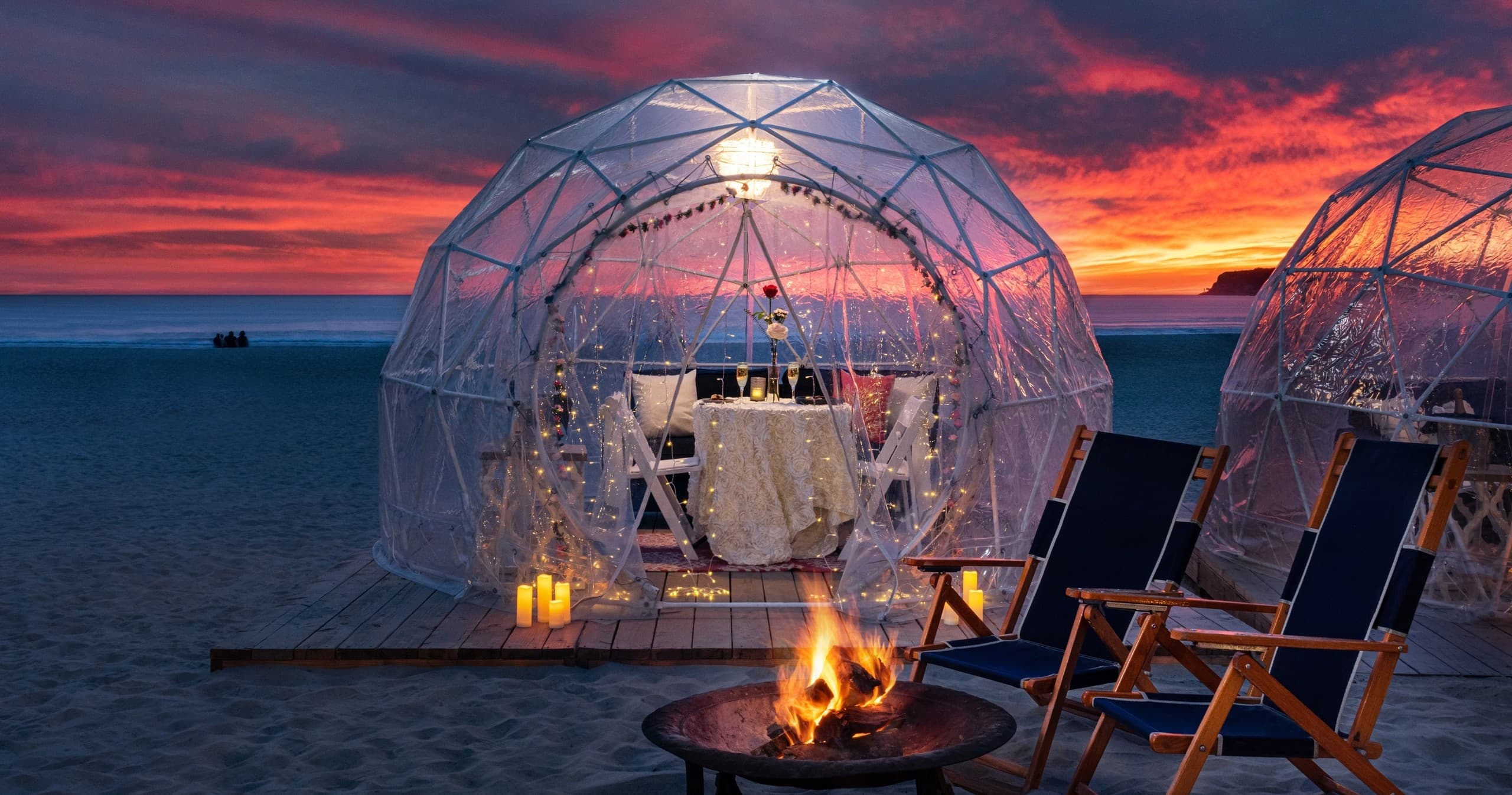 Romantic Igloos for Two on Coronado Beach, California