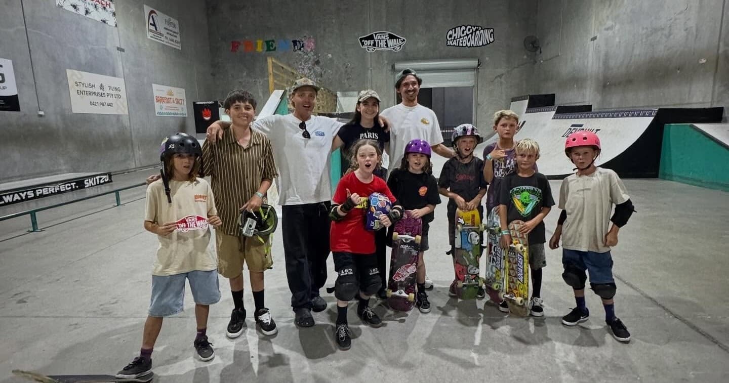 Coolum Beach Skate Sessions: Coach-Led 1-Hour at Chiggy’s Indoor Skate Park
