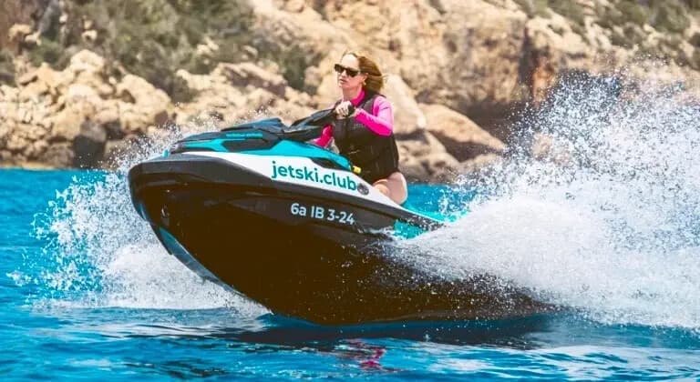 Ibiza Jet-Ski Tour from Marina Santa Eulalia — No License Required
