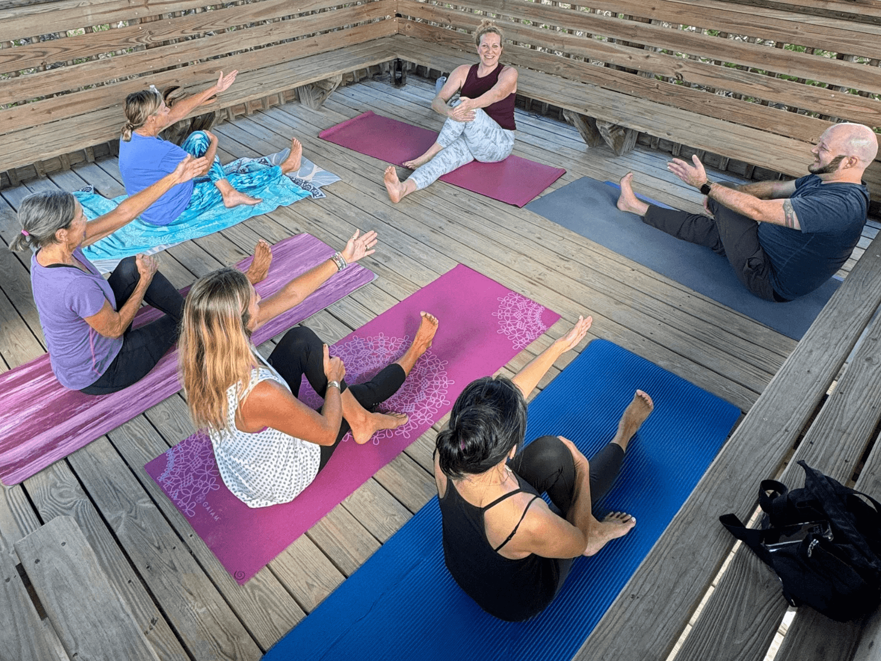 Outdoor Yoga at Environmental Learning Center in Florida