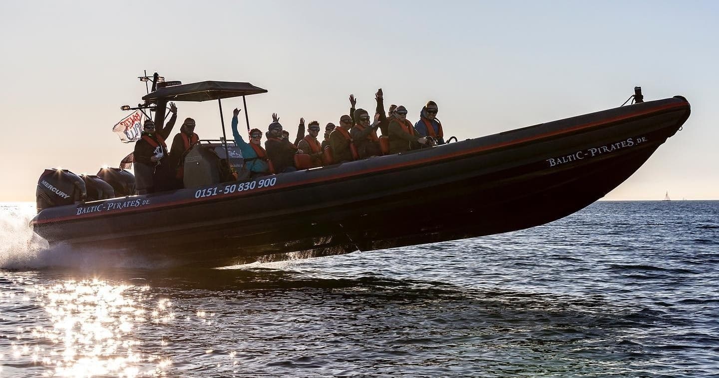 Water Activities & Baltic Pirates: Speed Boat Adventure on Fehmarn