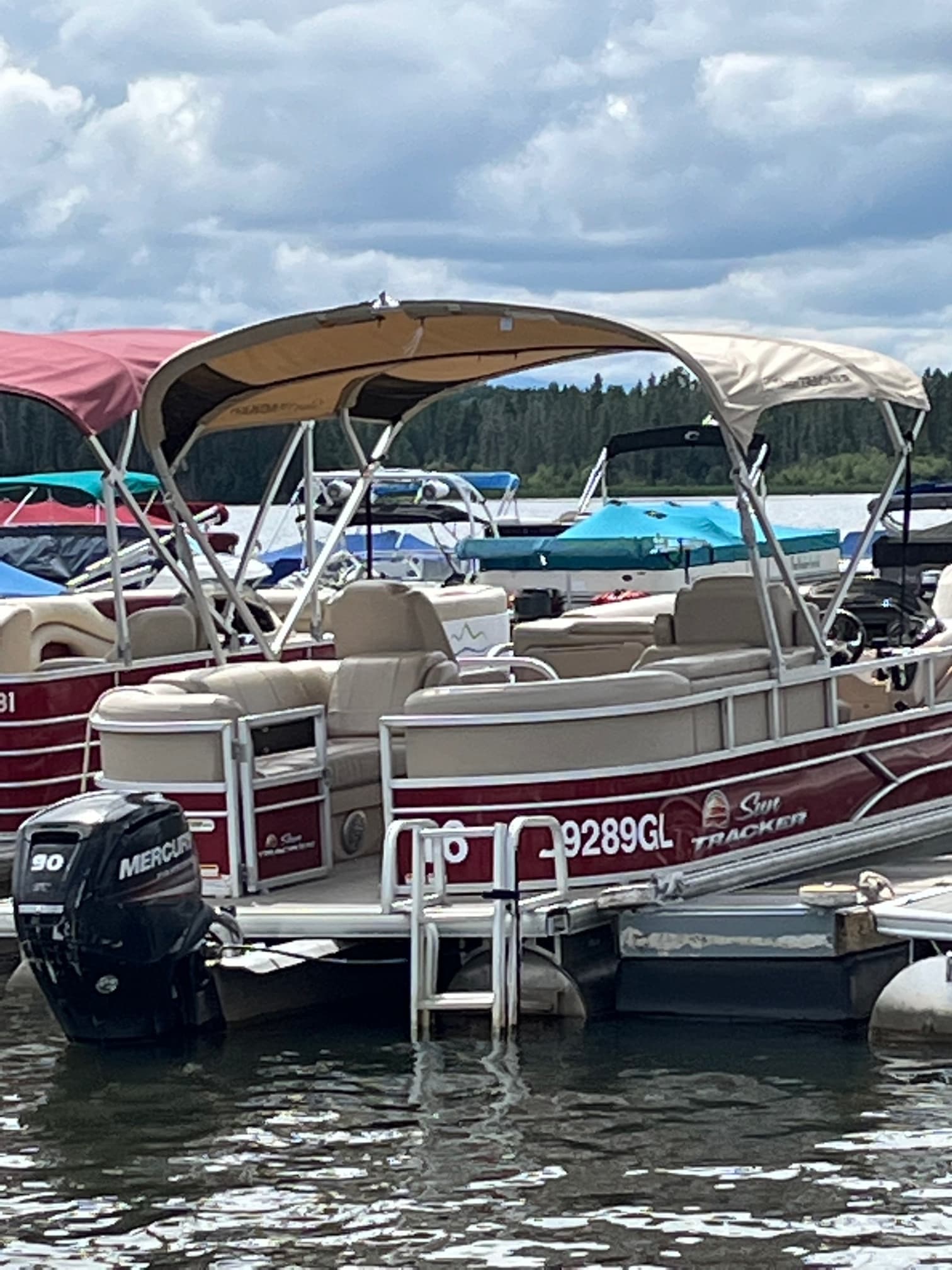 Explore Grand Lake on a 25' Pontoon Boat with Trail Ridge Marina