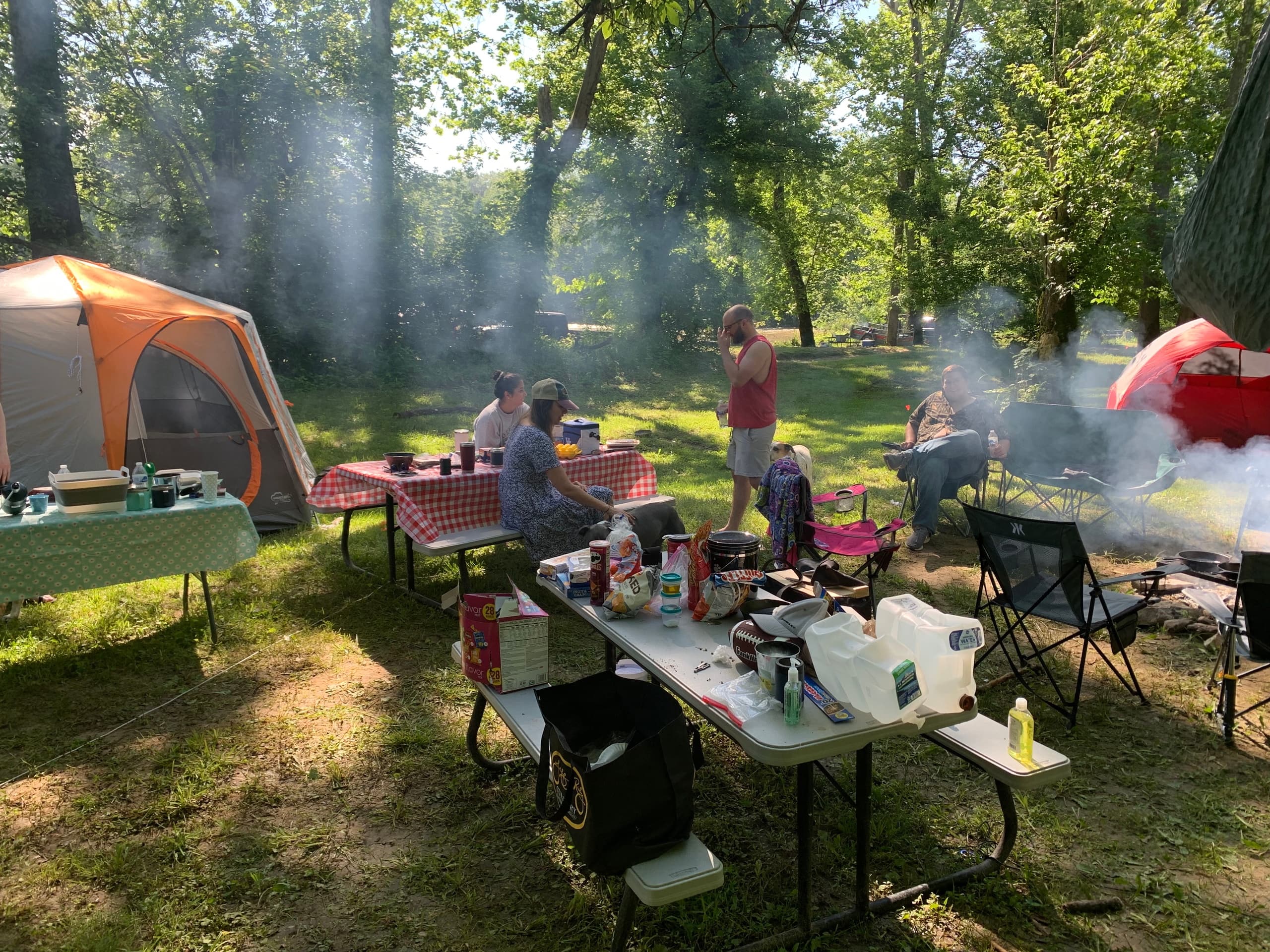 Rustic Camping at Camp Site #2 with Morgans Canoe