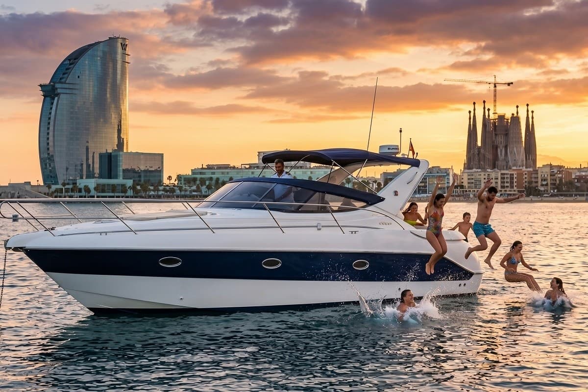 Private SESSA C30 Charter Along Barcelona Coast: Sun, Swim and Tapas