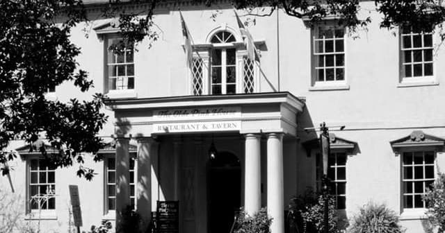 Historic colonial mansion entrance in St. Augustine guided ghost tour