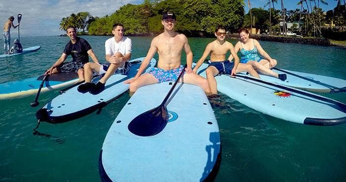 Group Paddle Board Lesson in Kailua-Kona, Hawaii