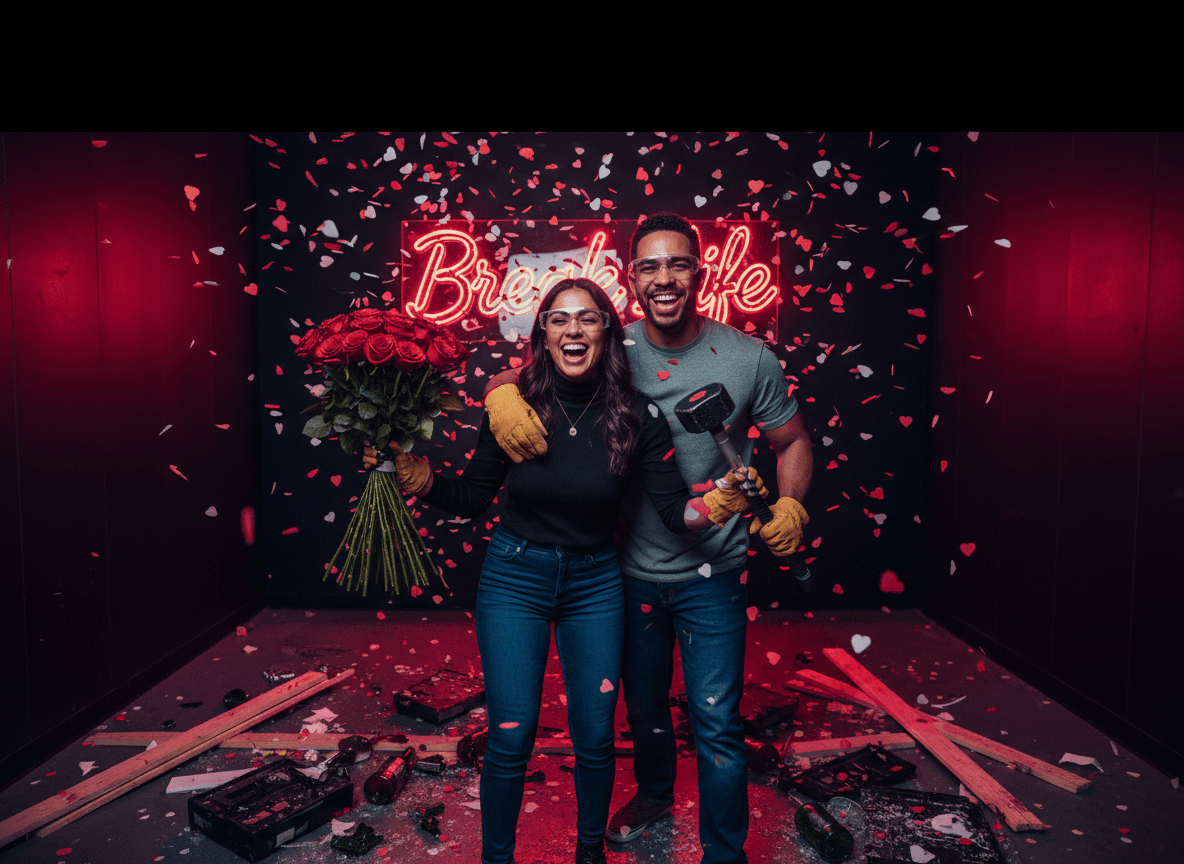 Houston Valentine's Rage Room: Break Life Smash & Paint Experience photo 1
