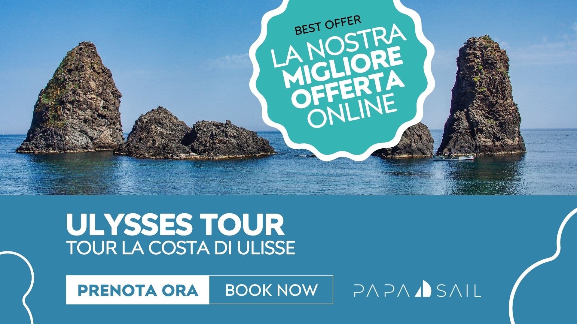 Sea Cruise & Mythology from Catania with Papa Sail
