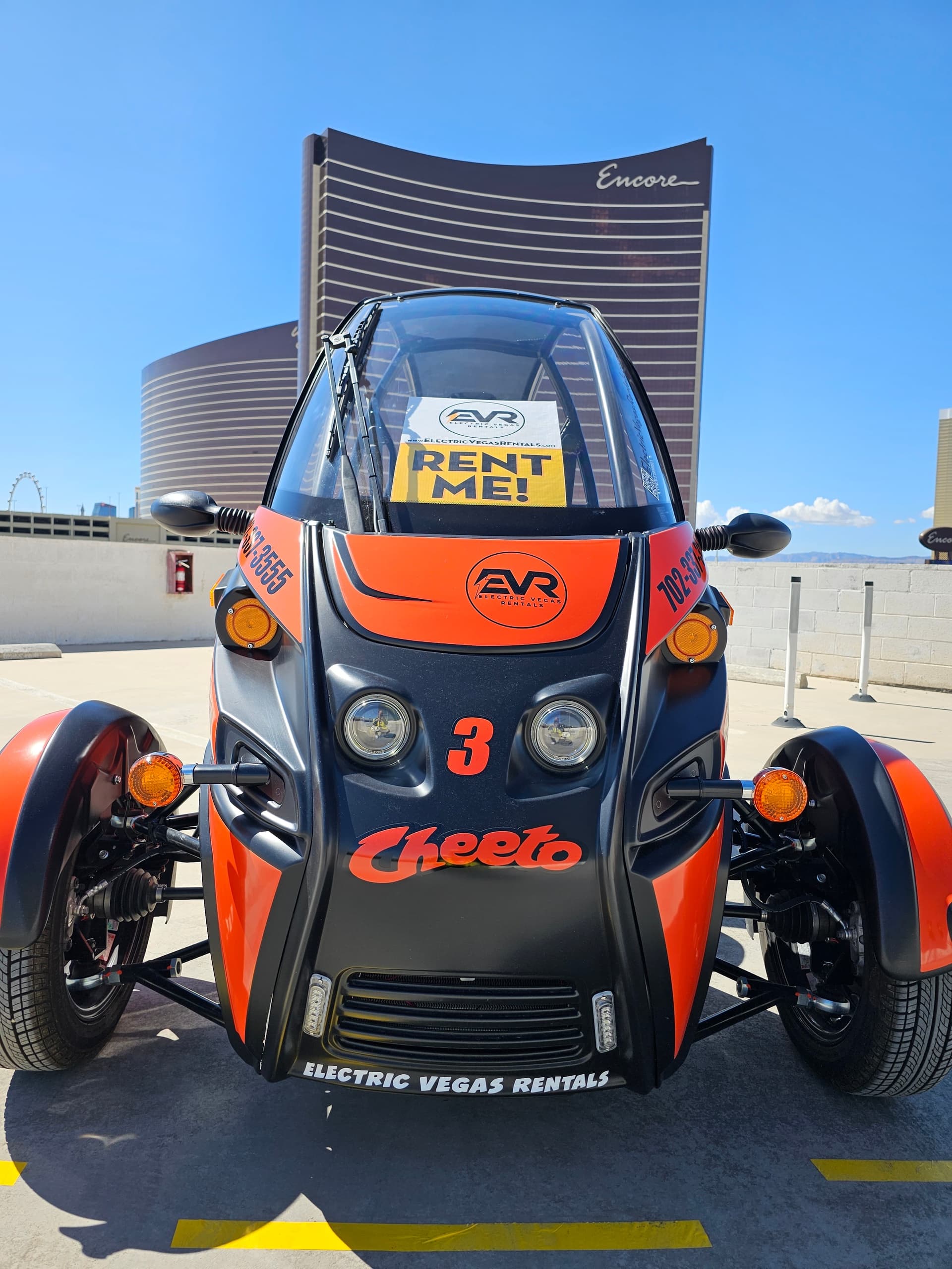 Electric Exotic Car Rentals in Las Vegas: Cruise Cheeto
