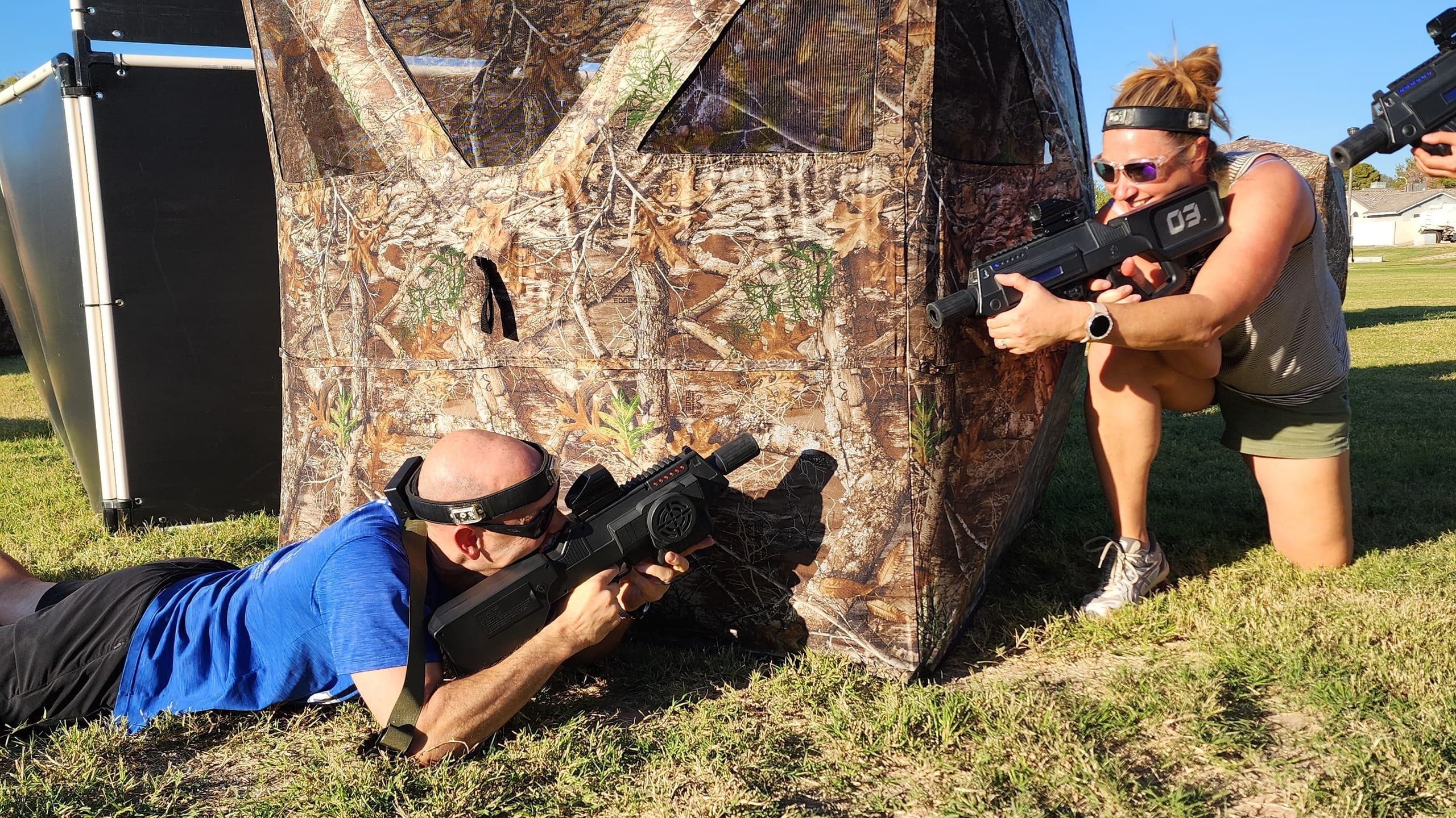 Mobile Tactical Laser Tag in Buckeye: Deluxe Inflatable Arena for Groups