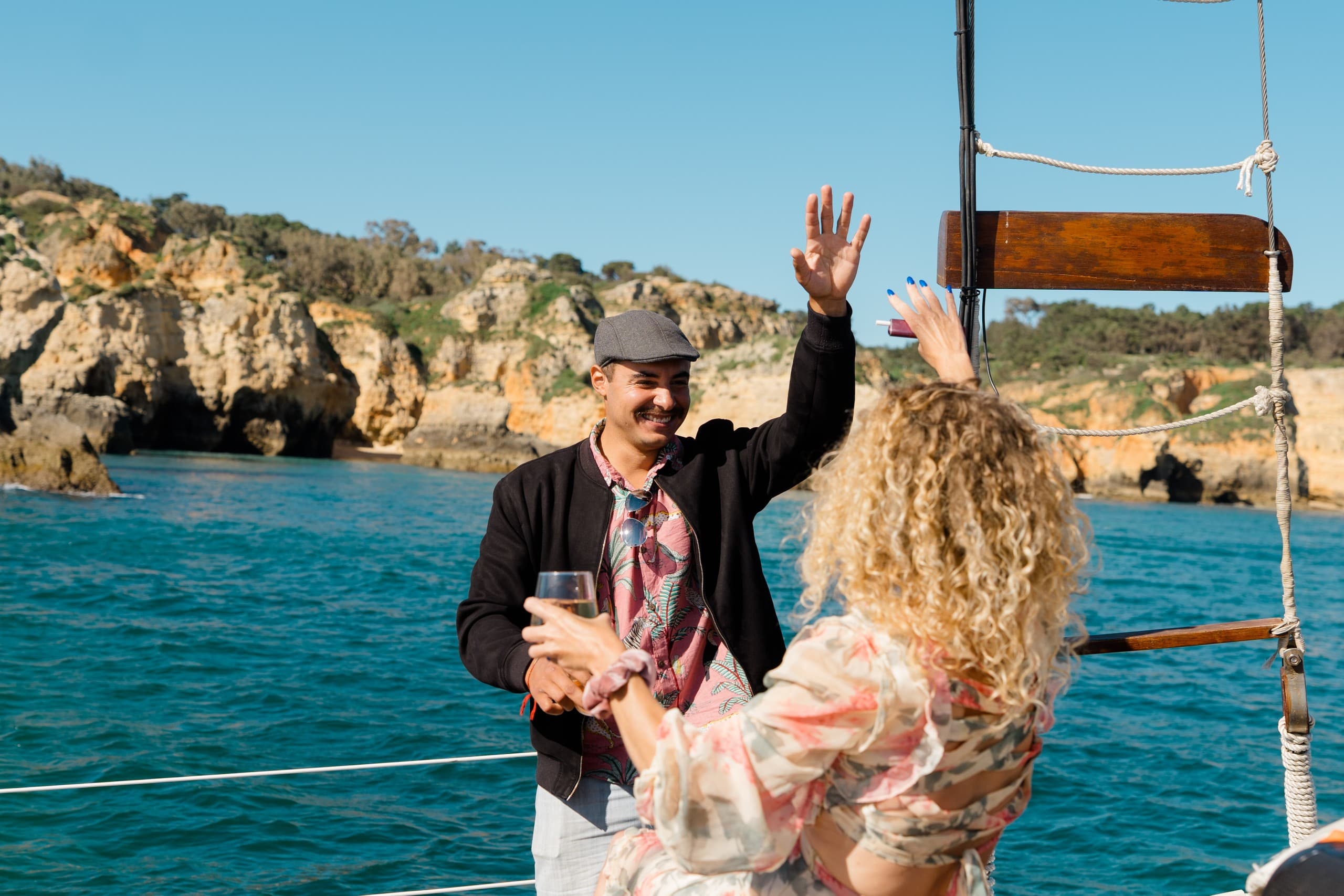 Atlantic Morning Escape: Sail and Swim the Algarve’s Algar Seco Cliffs photo 1