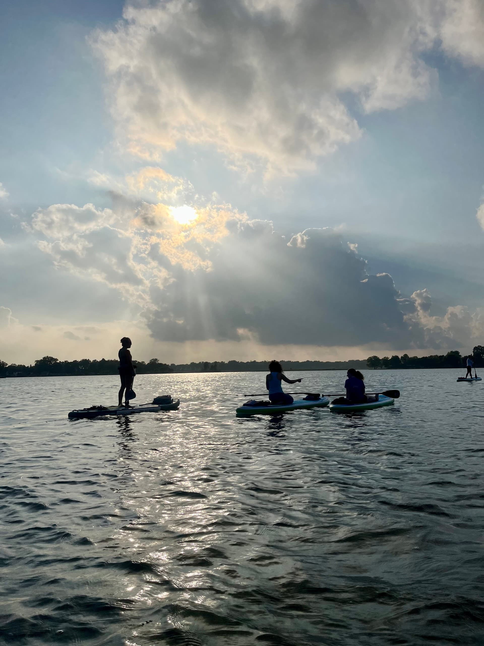 SUP Basics Paddle Night on Fish Lake: Learn Stand-Up Paddleboarding in Holly, Michigan
