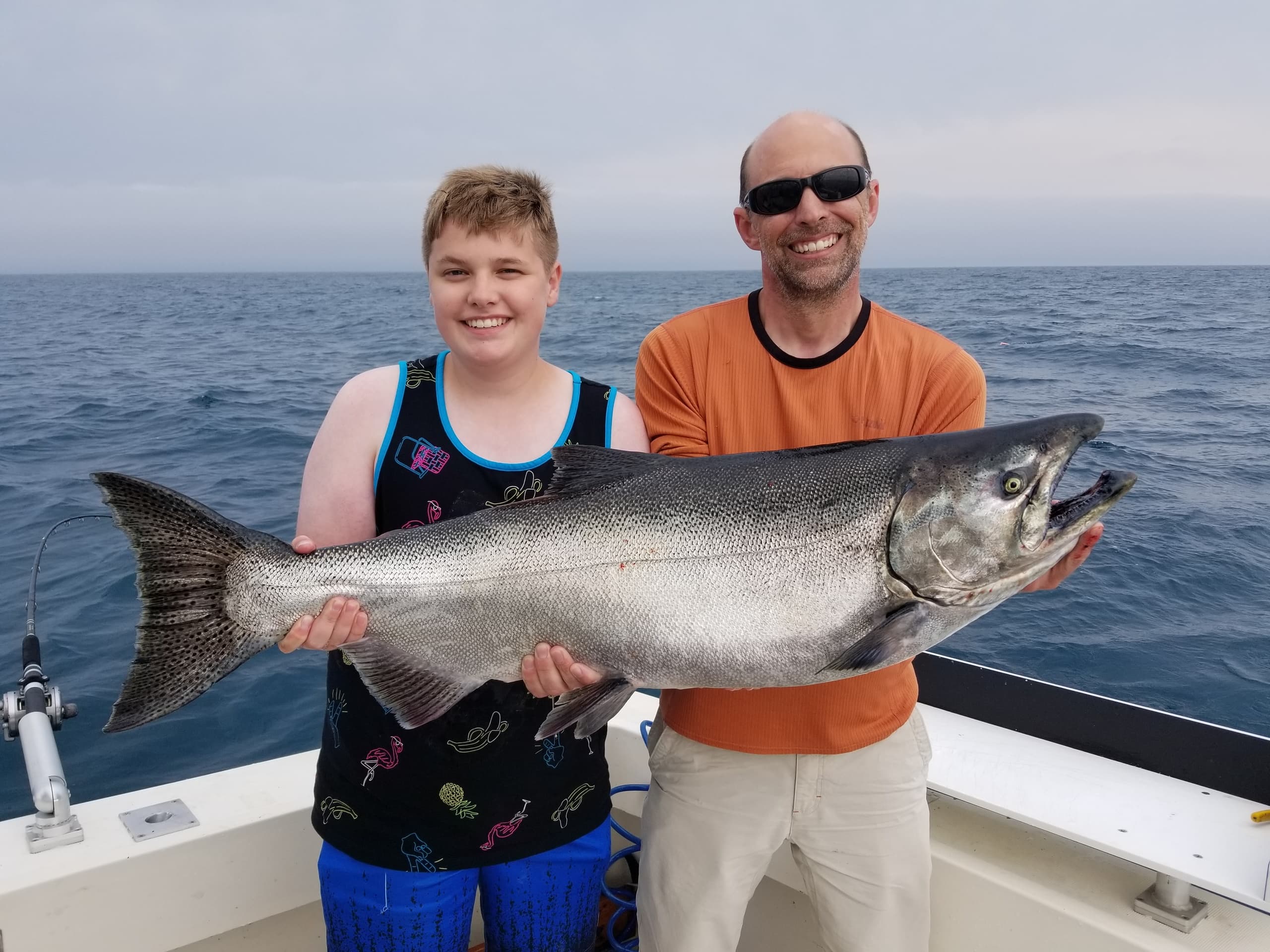 Fishing Charter Adventure on Lake Michigan, Kenosha