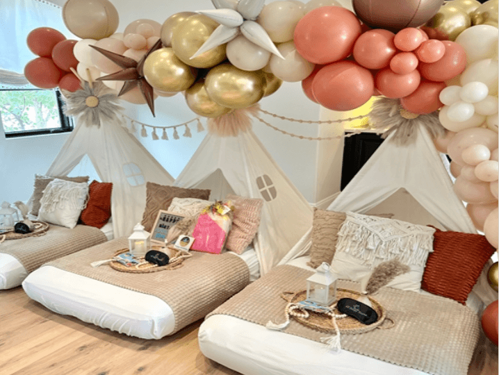 Boho Neutral Teepee Sleepovers — Scottsdale Family Slumber Adventures