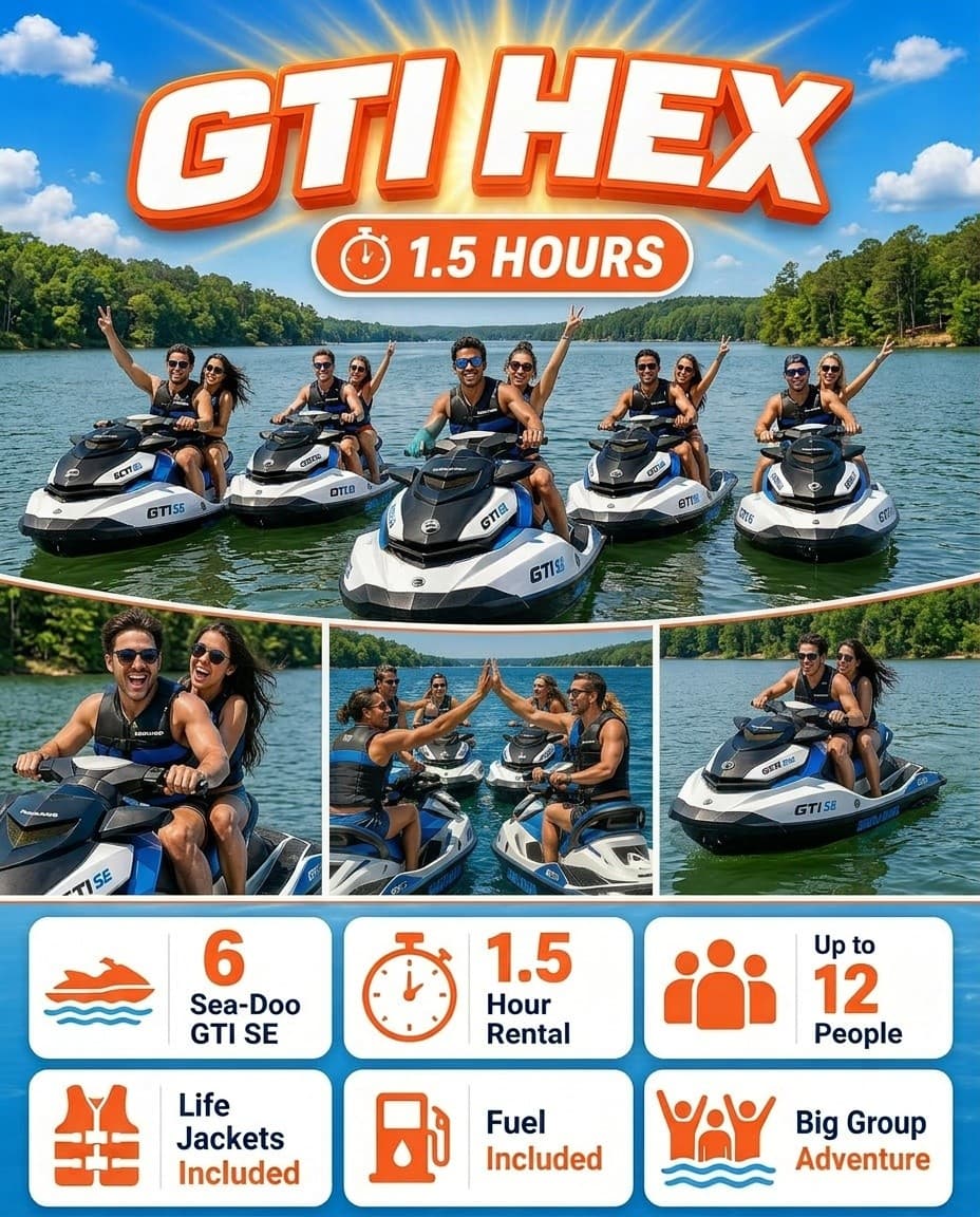 GTI Hex Jetski Rentals at Jordan Lake: Chapel Hill High-Speed Adventure