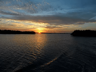 Sunset Pelican Island Pontoon Tour with Environmental Learning Center in Vero Beach