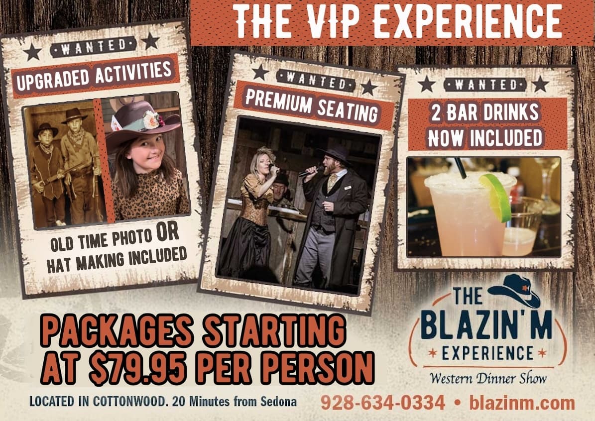 The Blazin' M VIP Experience in Cottonwood, Arizona