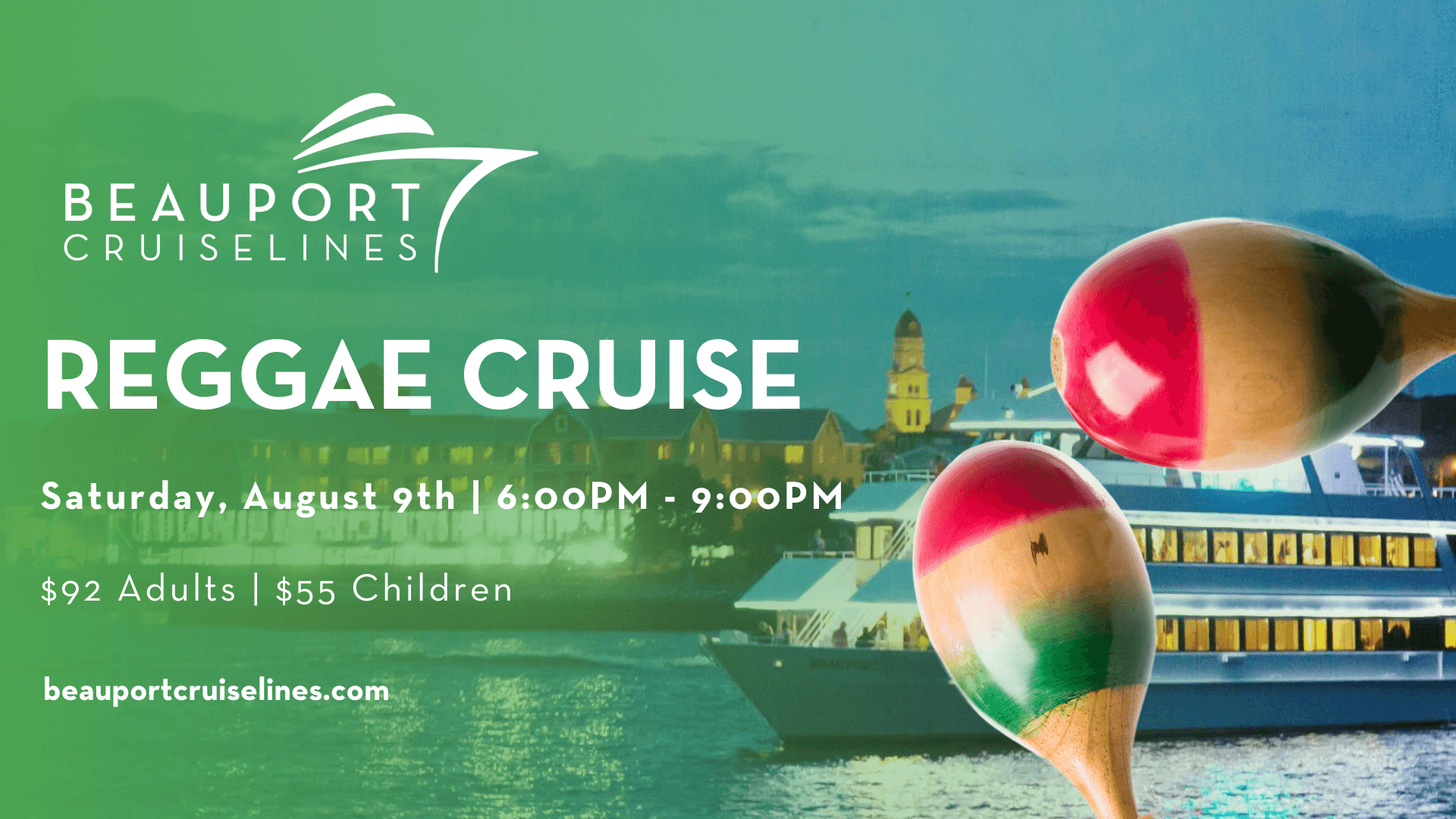 Water Activities & Beauport Cruiselines: Reggae Sunset Sail in Gloucester