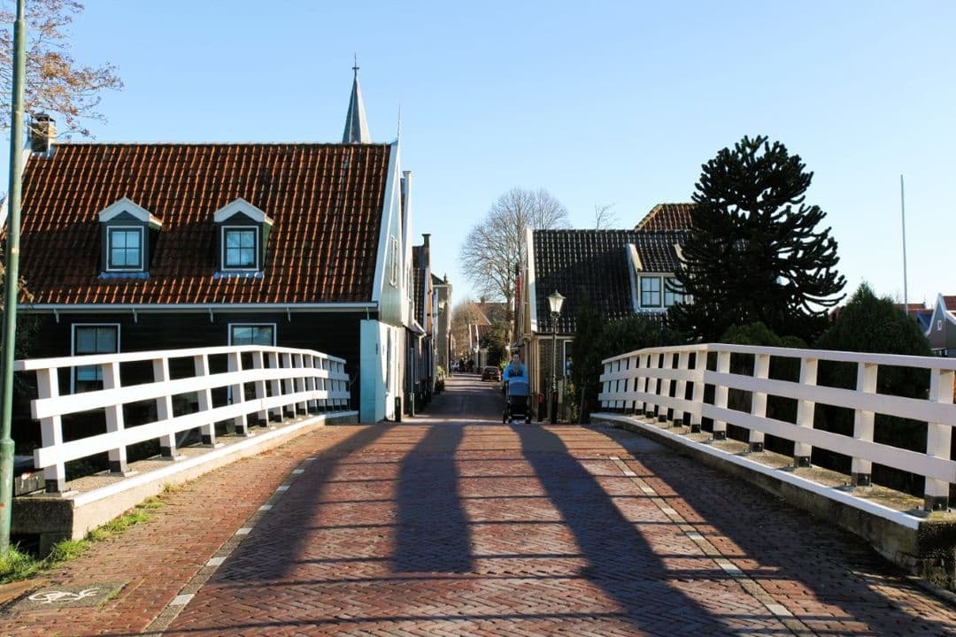 Quaint village bridge and houses ideal for walking and photo tours