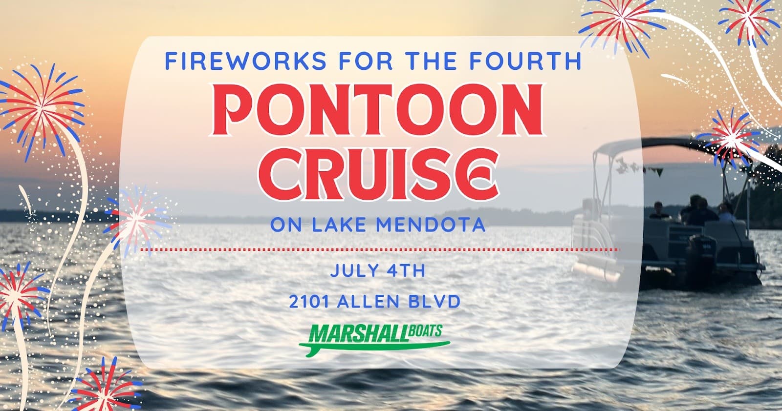Independence Day Firework Cruise on Lake Mendota, Middleton