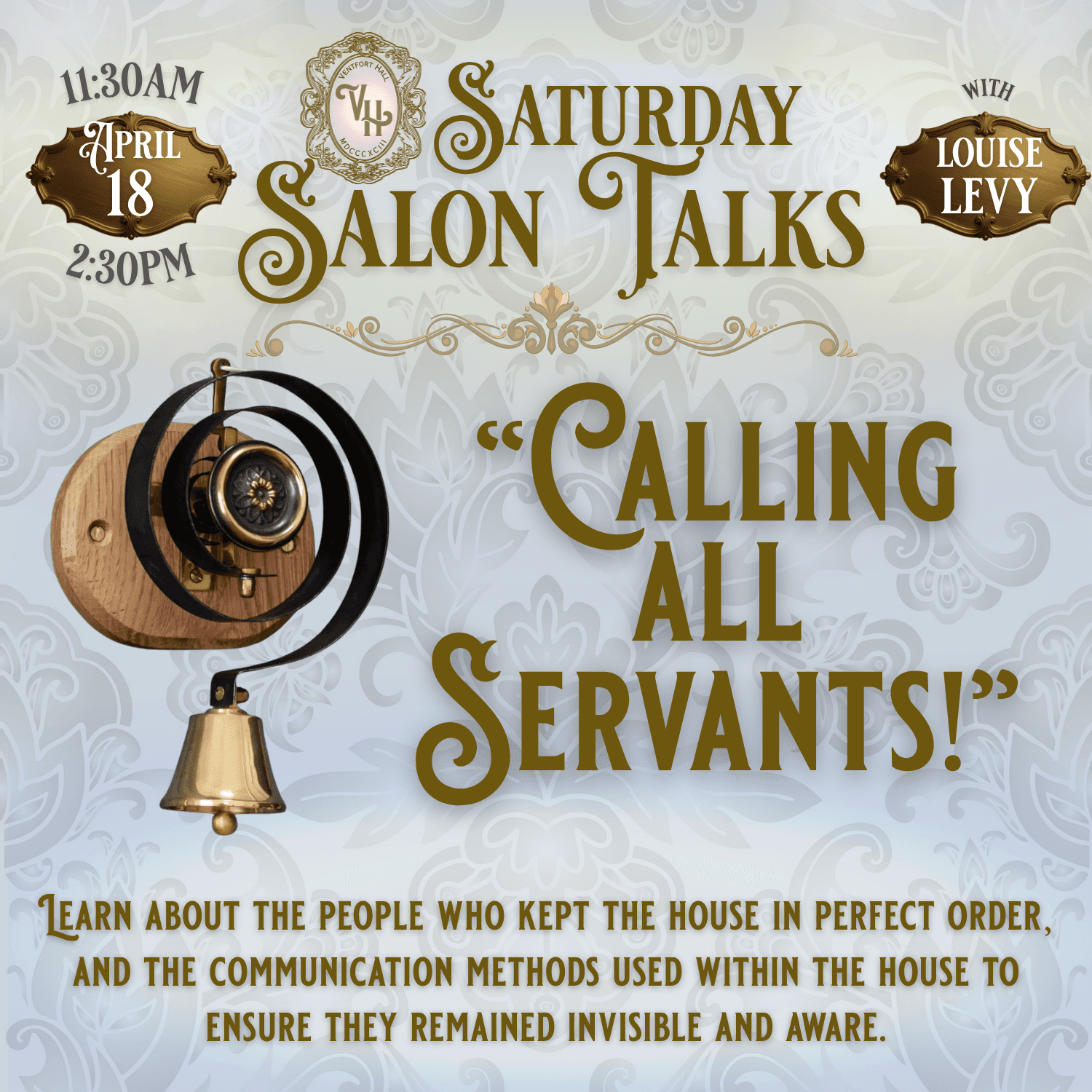 Calling All Servants: Inside Domestic Service — Saturday Salon Talk in Lenox, MA