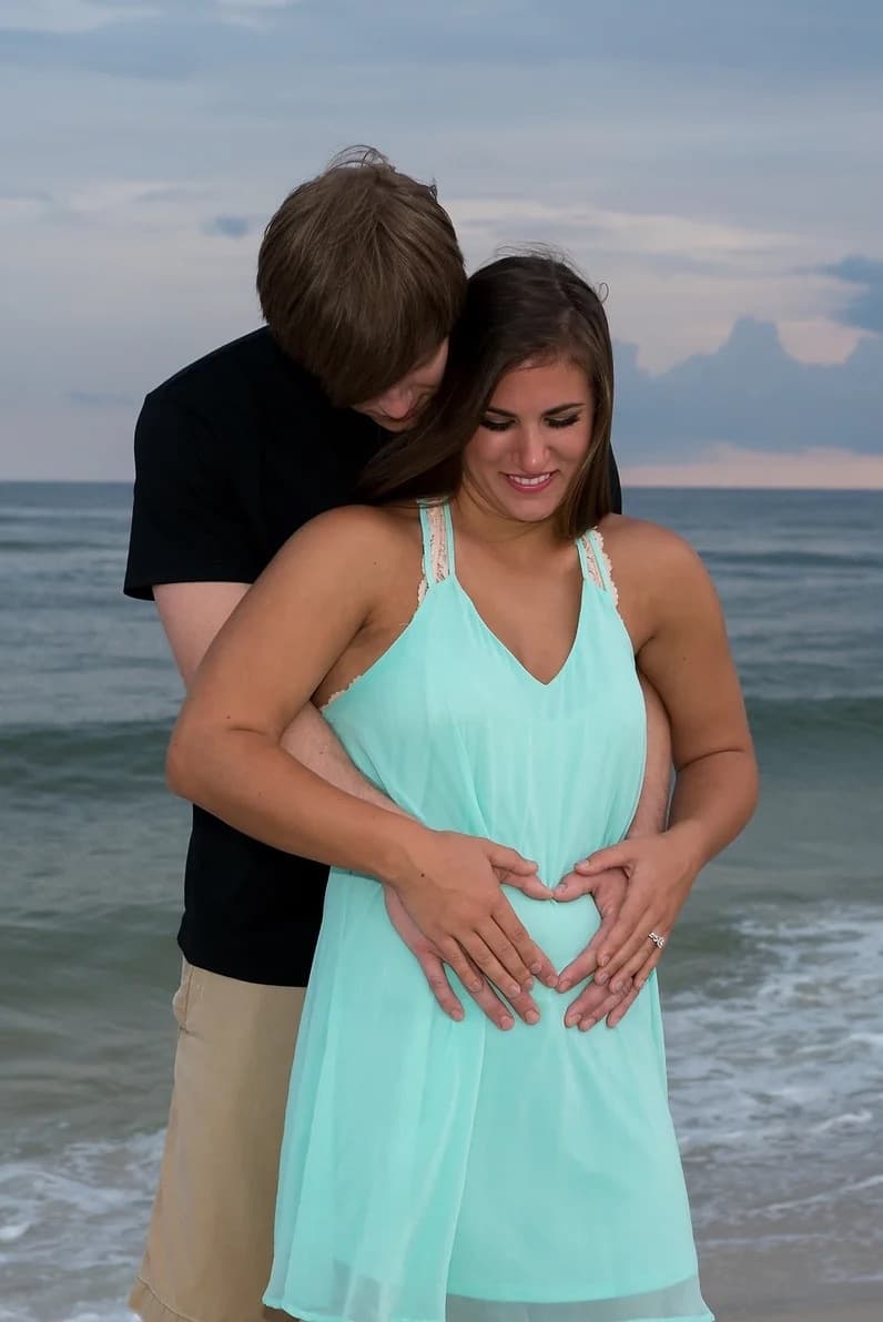 Beach Baby Bump Sunrise Session by Family Photography