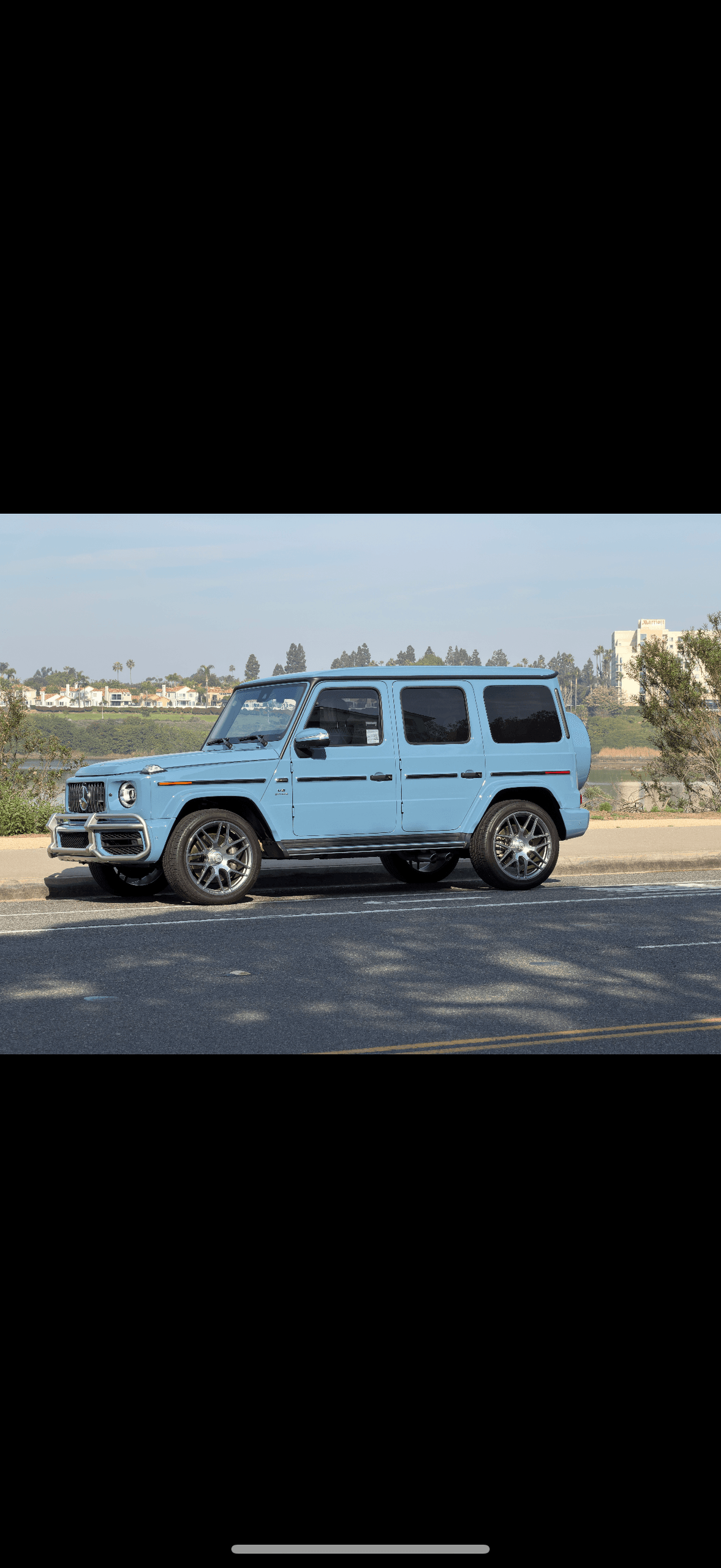 China Blue G63 AMG: 577-HP Coastal Cruise in Huntington Beach