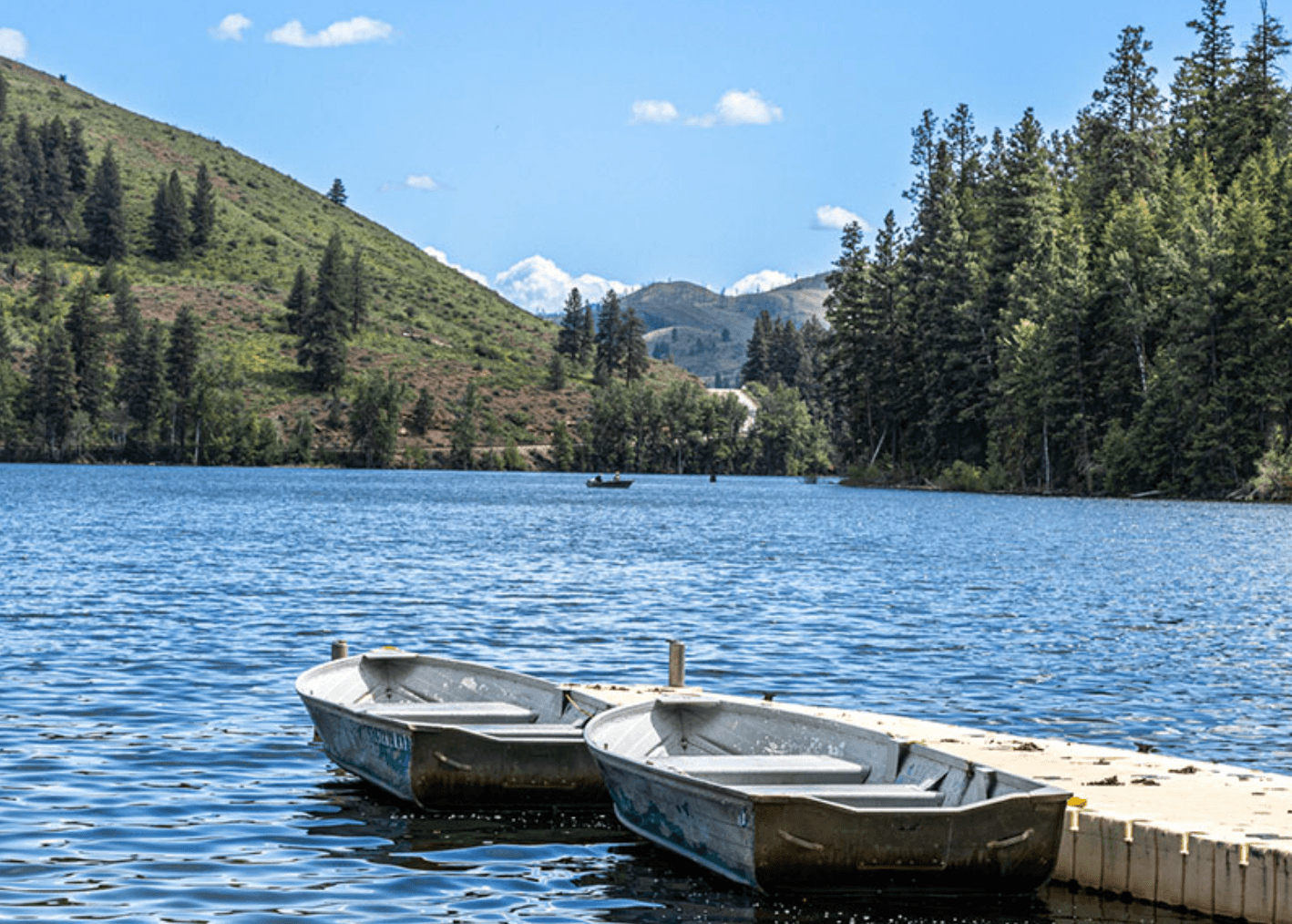 Day on Patterson Lake Rowboats at Sun Mountain Lodge