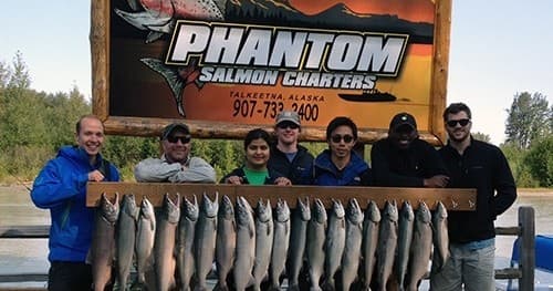 Alaska Salmon Fishing with Phantom Tri-River Charters in Talkeetna