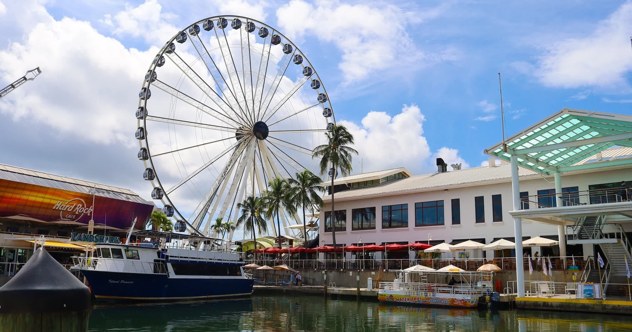 Scenic Water Taxi Ride from Miami Beach to Bayside Downtown Miami