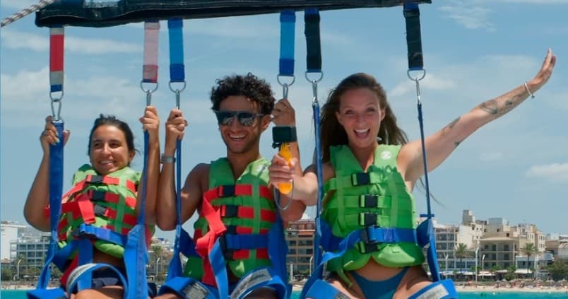 Soar Over Mallorca: Parasailing in Arenal, Magaluf